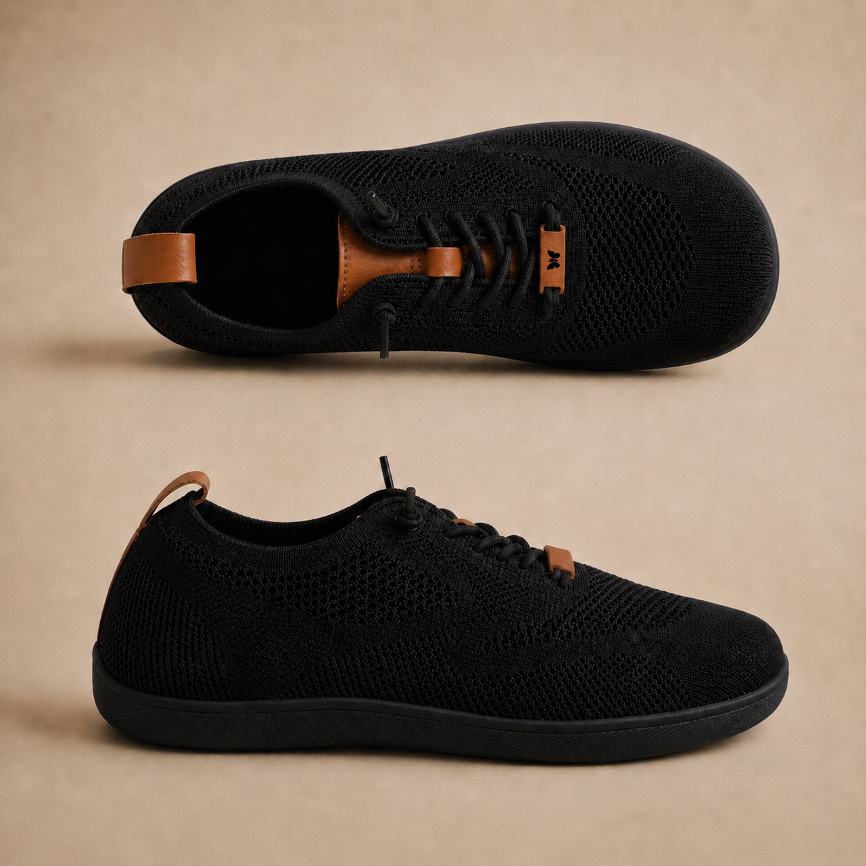Buty barefoot z siatką BREEZE Czarne 1 Buty barefoot z siatką BREEZE Czarne